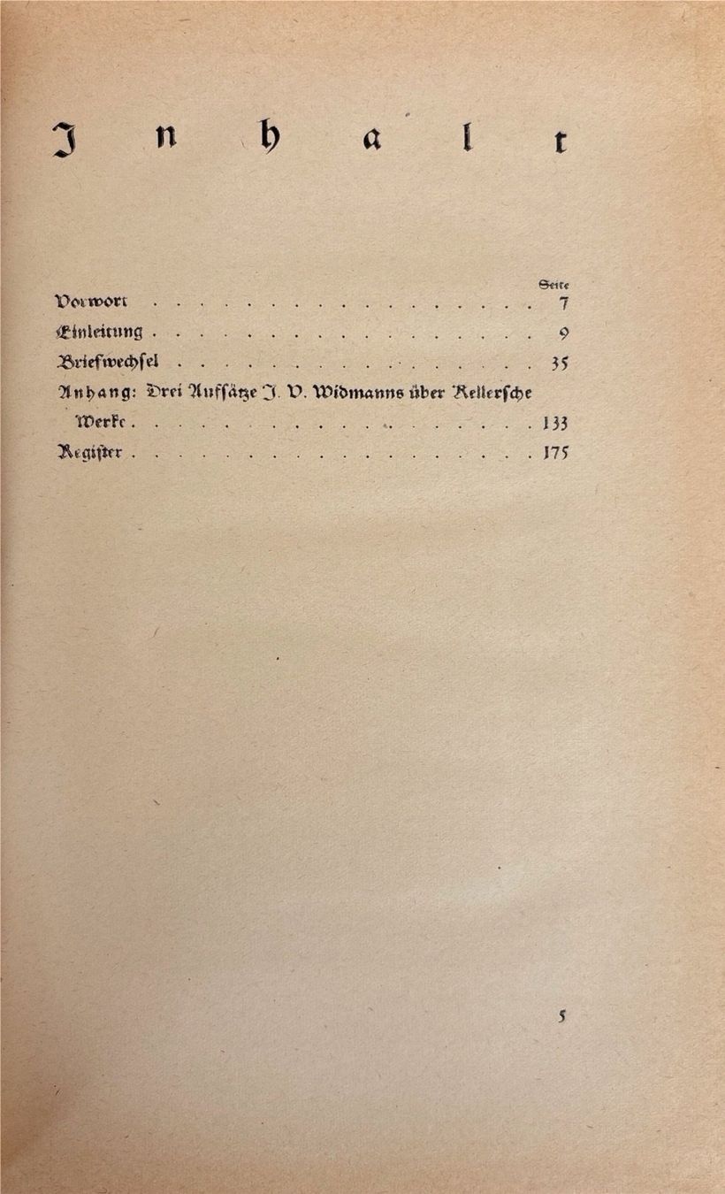Libri: Gottfried Keller und Joseph Viktor Widmann - Briefwechsel – Usato da Sarnen venduto da Livres 2
