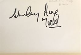 Shirley Anne Field 1936-2023 Autogramm signiert Karte 10x15c