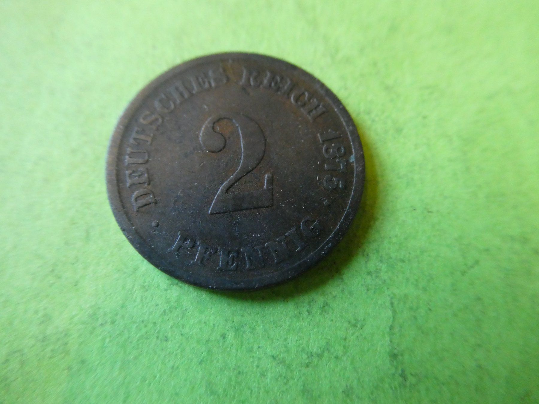 Tutti le monete: Dt. Reich 1875 E, 2 Pfennig – Usato da Hinterforst venduto da Rohusri