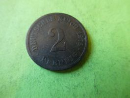 Dt. Reich 1875 E, 2 Pfennig