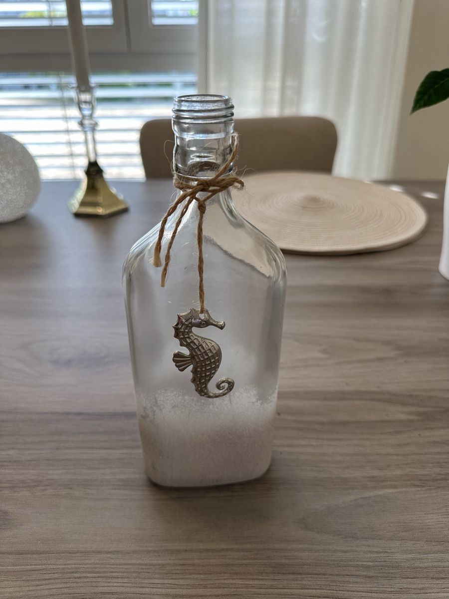 Tutte le decorazioni: Dekoflasche mit Seepferdchen und Sand maritim – Usato da Münchenbuchsee venduto da IleanaT 3
