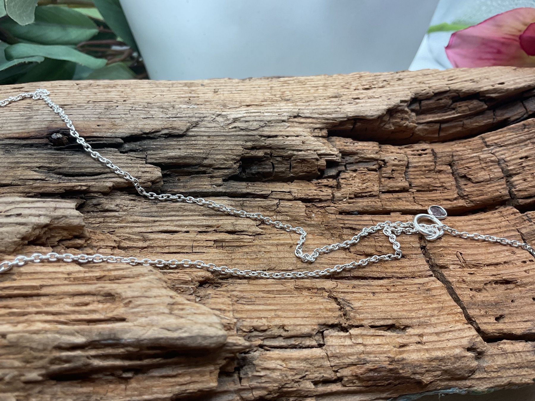 Ketten: Echter Polkidiamant an Silbercollier – Neu (gemäss Beschreibung) aus Luzern von S.Kern01 4