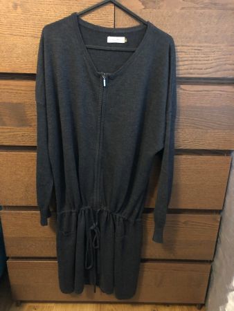 Vestito in acrilico grigio Calvin Klein