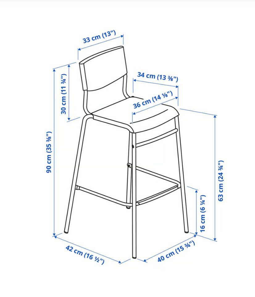 Ikea Set di tavolo e panche: Der beste Bartisch mit zwei Stühlen – Usato da Zürich venduto da nad_yj6c 4