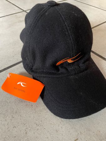 Kjus Cap mit Ohrenwärmer, schwarz, neu
