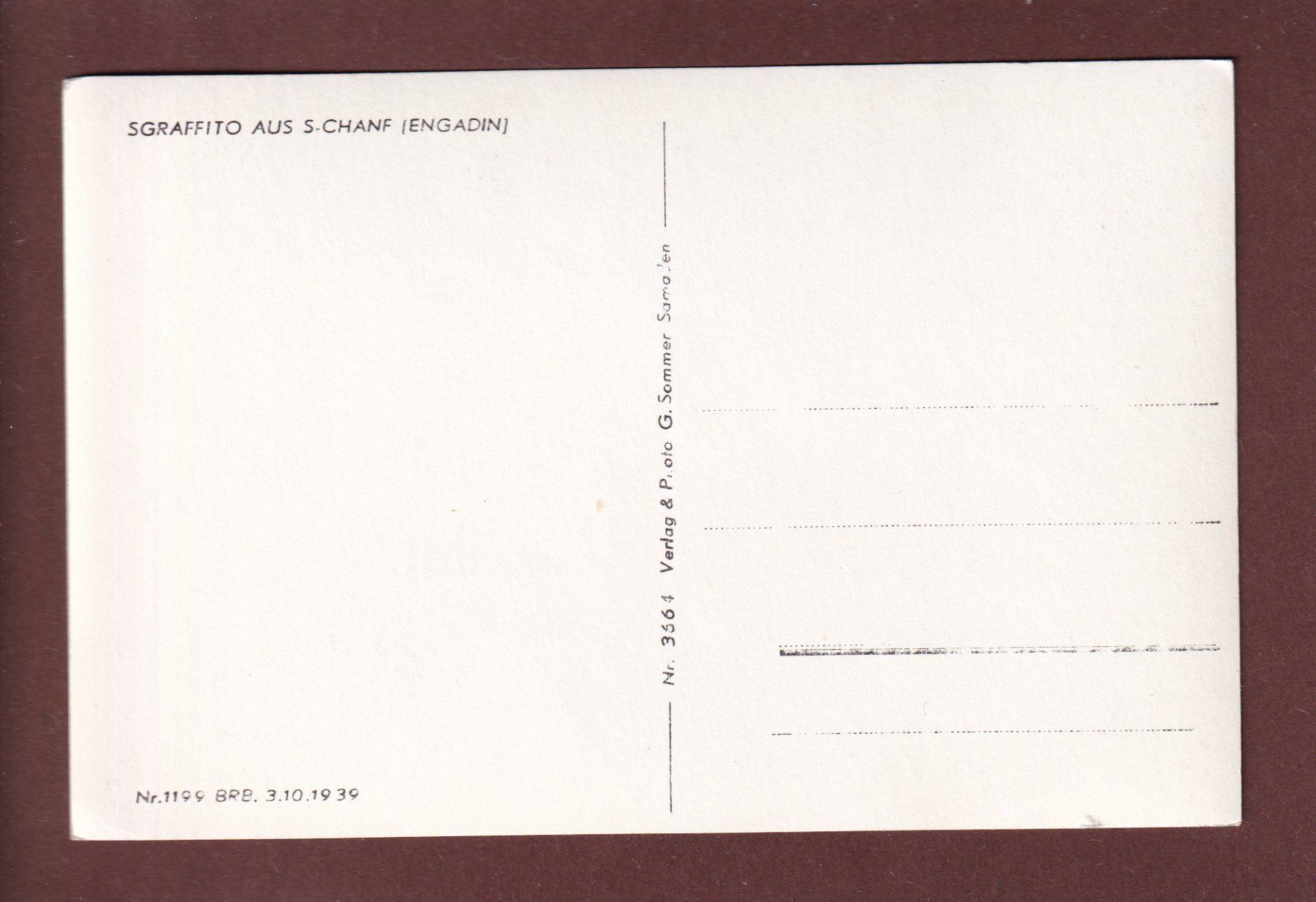 Cartoline postali: Sgraffito aus S-CHANF – Usato da Pully venduto da nicecards 1