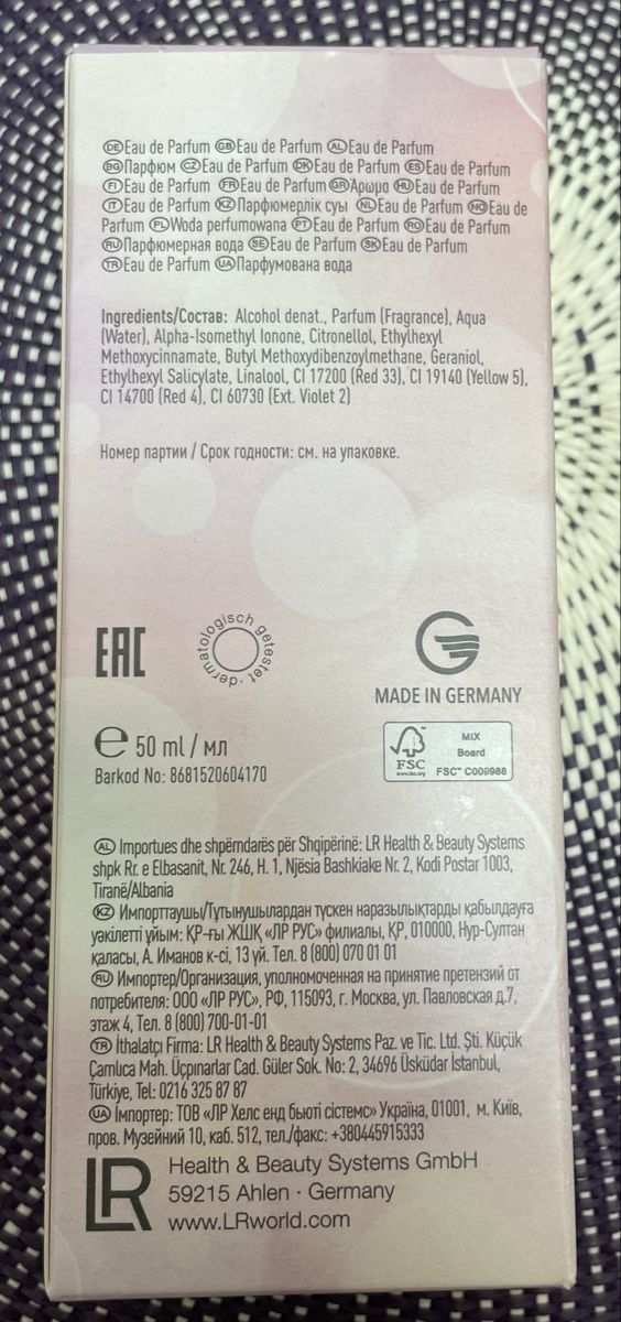 Parfum & Eau de Toilette: LR Classics Antigua Eau de Parfum, ca. 40ml – Gebraucht aus Bronschhofen von Sommernacht03 2