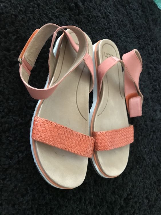 SANDALES TONGS FERRA CUIR BLEU