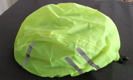 NEU: Velohelm-Regenüberzug Marke KED_ Neon Gelb Reflektor