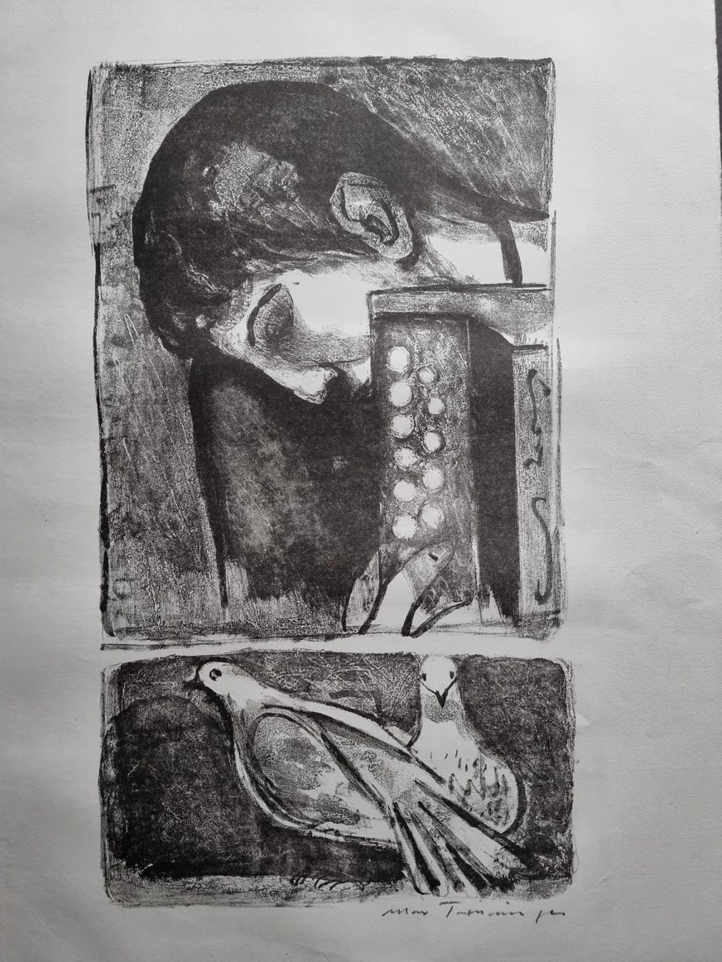 Grafiken & Lithographien: MAX TRUNINGER LITHOGRAPHIE SIGNIERT BLATTGRÖSSE 61X44CM – Gebraucht aus Gersau von grafik-kunst 1