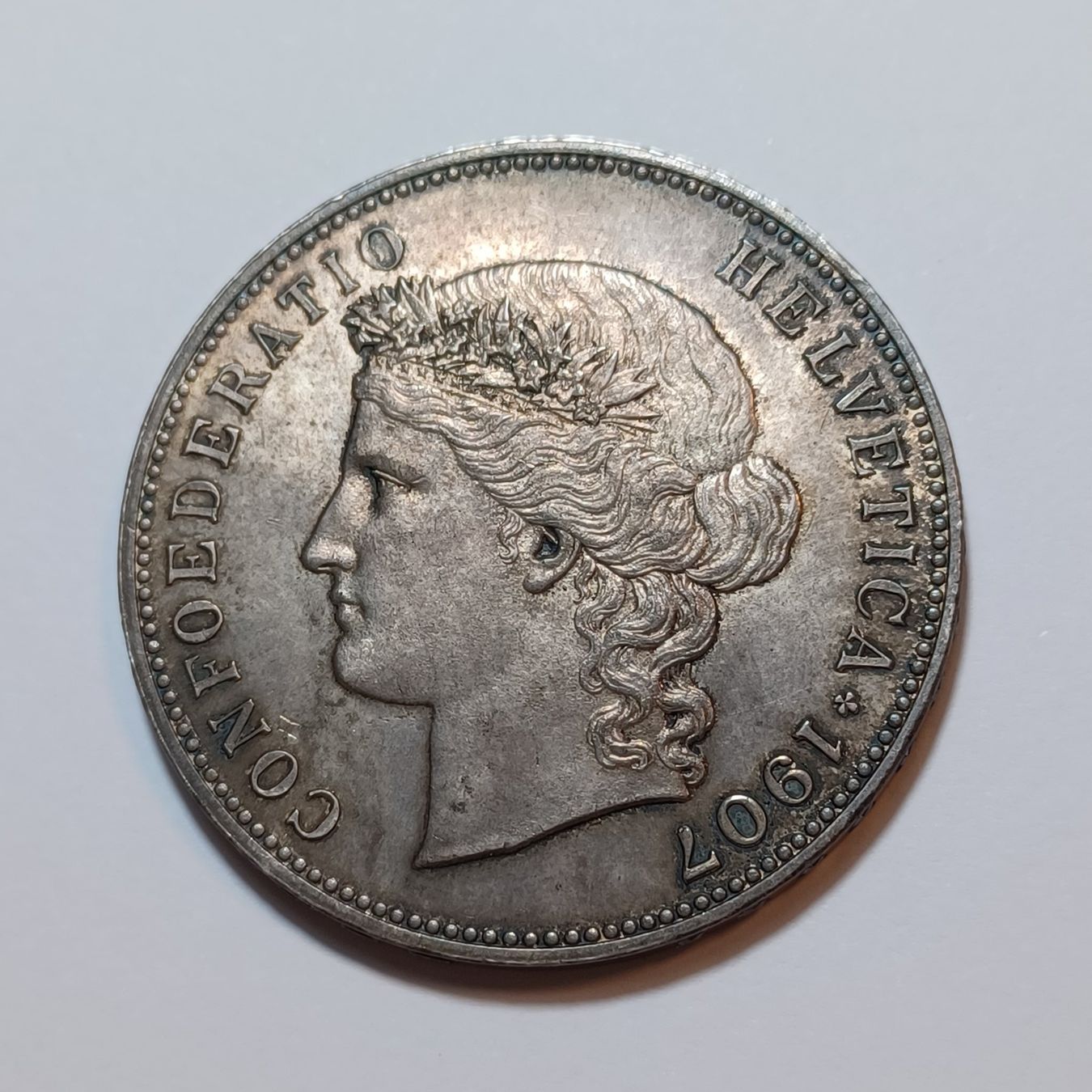 Tutti le monete: 5 Franken 1907 vz-stgl – Usato da Pfäffikon ZH venduto da Schweizer_Muenzen