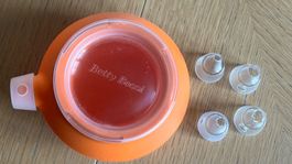 Betty Bossi Spritzbeutel mit 4 Tüllen Orange NEU