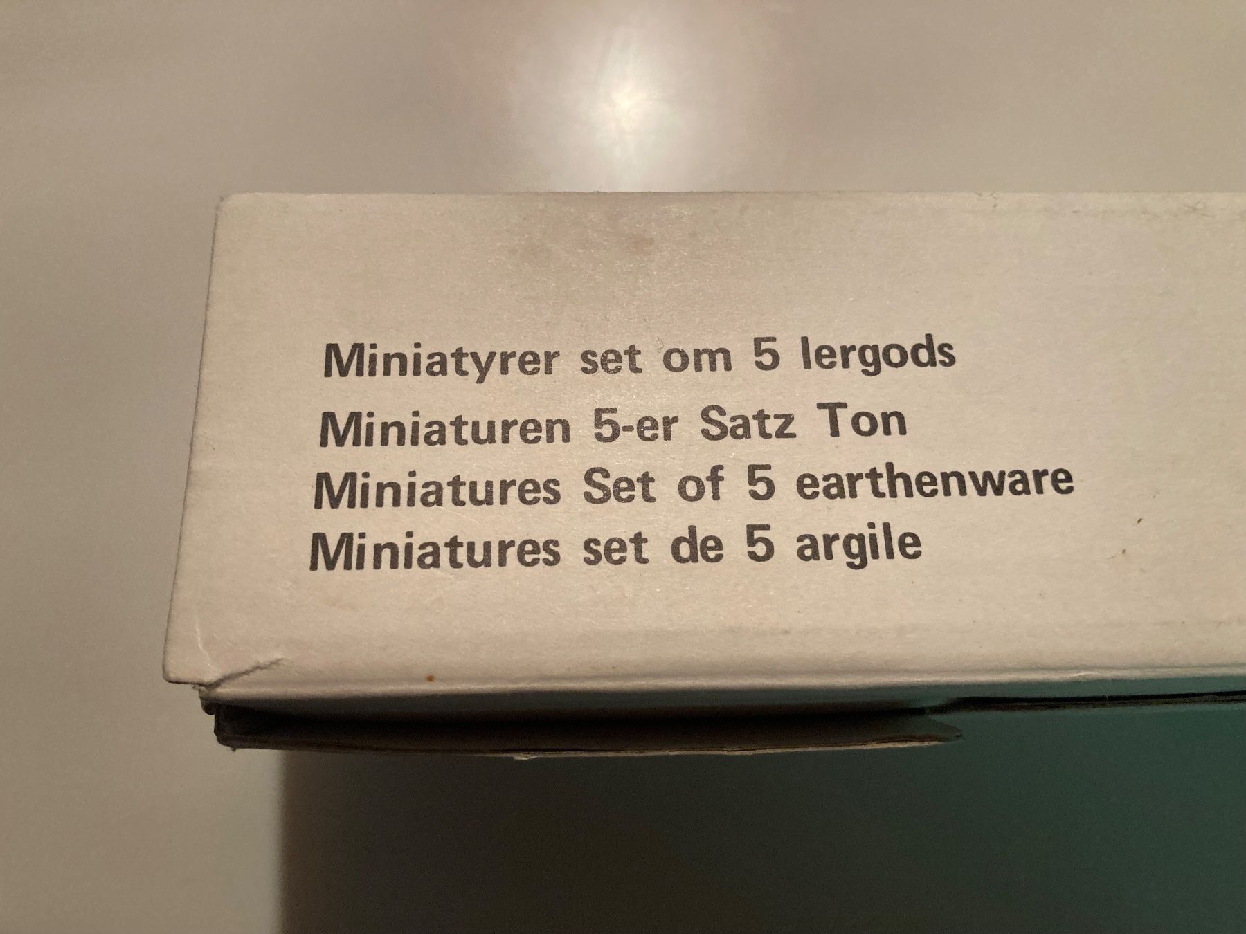 Kit bricolage: Miniaturen 5-er Satz Ton – Nuovo (secondo la descrizione) da Winterthur venduto da wintidizi 4