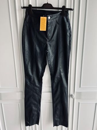 H&M Faux Leather Legging Pants 38 NEW w TAGS