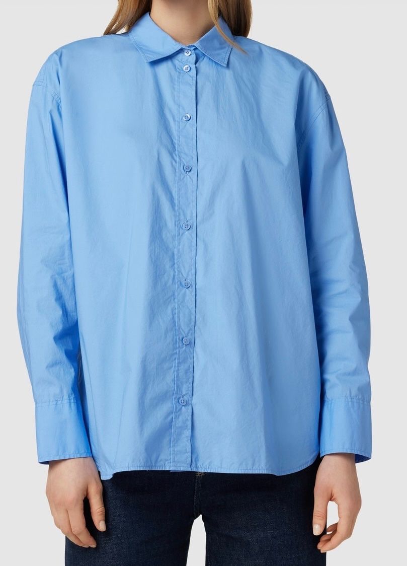 Camicette: Hemdbluse Baumwolle bleu, Grösse 40 - NEU – Nuovo e nell'imballaggio originale da Zollikon venduto da Svch 1