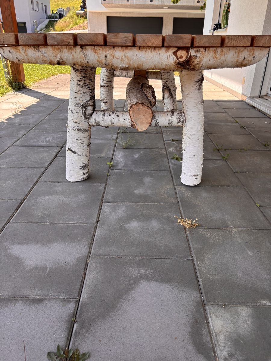 Tavoli: Gartentisch, selbst geschreinert, 245cm x 97cm – Usato da Rothenthurm venduto da Bianca123456 1