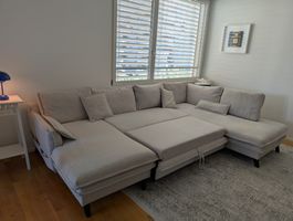 U-Sofa/Wohnlandschaft Mia Mia I Beige
