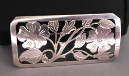 Antike Brosche 835 Silber, vor 1939