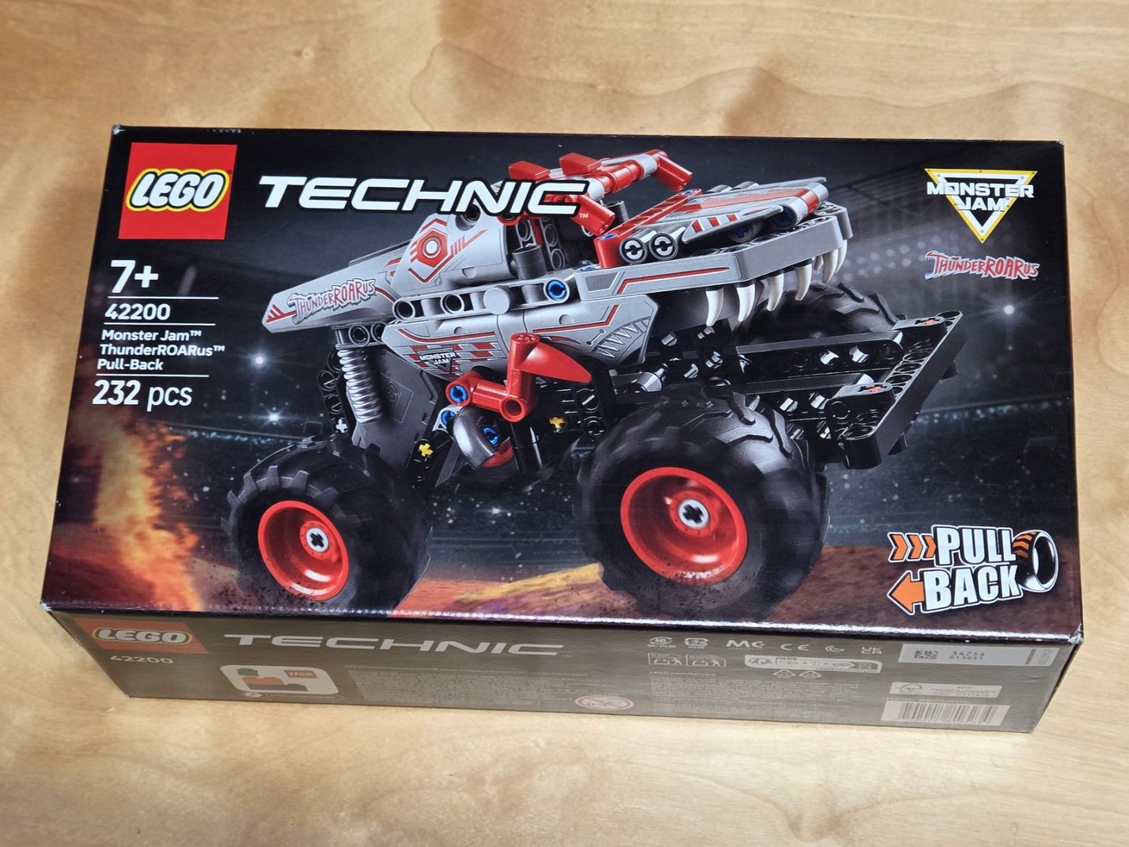 Lego Kit di costruzioni: LEGO Technic 42200 Monster Jam ThunderROARus Pull-Back – Nuovo e nell'imballaggio originale da Basadingen venduto da tot_59zf 1