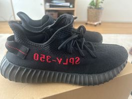 Adidas Yeezy Boost 350 Black/Red V2, guter Zustand 🚀