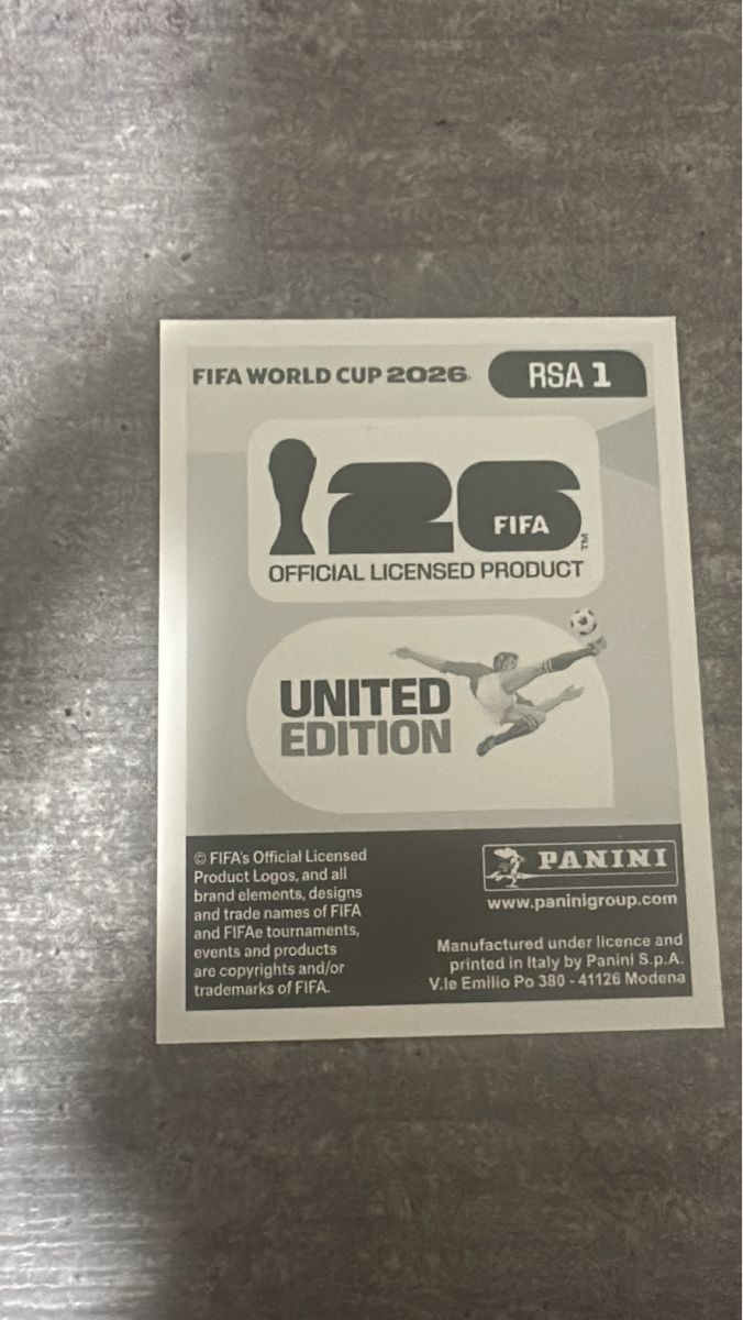 Panini Carte collezionabili: RSA 1 , FIFA WORLD CUP 2026 PANINI   – Nuovo (secondo la descrizione) da Frauenfeld venduto da 1PegPeg1 1
