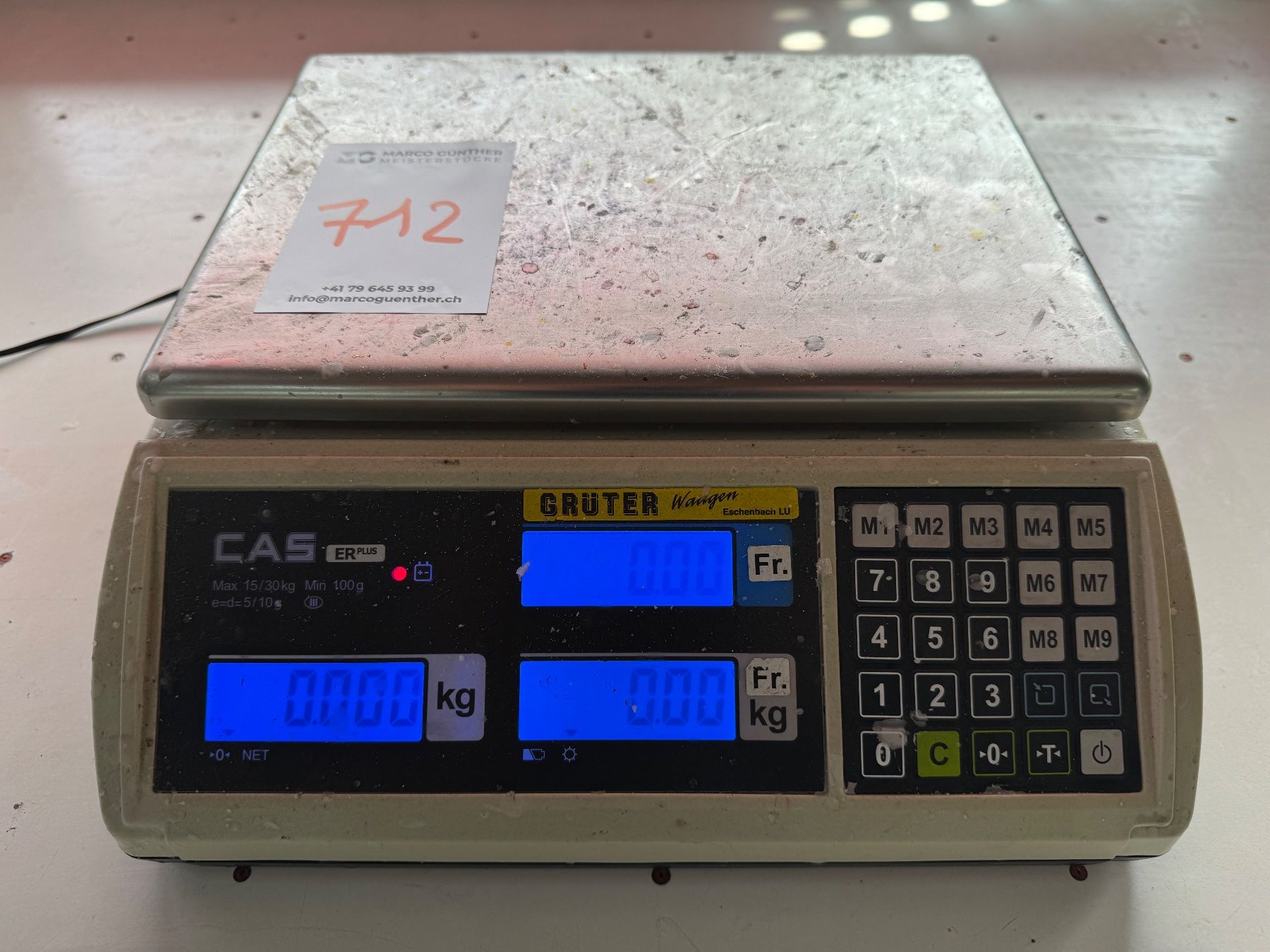 Banchi da lavoro: 712 CAS Waage aus Liquidation – Usato da Derendingen venduto da Meisterstuecke
