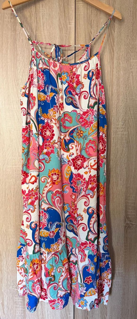 C&A Vestiti: Langes Kleid Marke C&A bunt Viskose Sommer – Usato da Nussbaumen AG venduto da brigitebardot 1