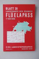 LK der Schweiz, 1 : 100'000, Blatt 39 Flüelapass, 1962