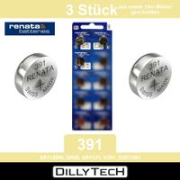 Renata 391 SR1120W Knopfzellenbatterie - 3 Stk.
