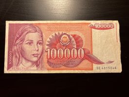 Billet Yougoslavie 