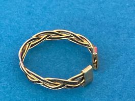 Vergoldet Geflochtener Ring (56 cm)