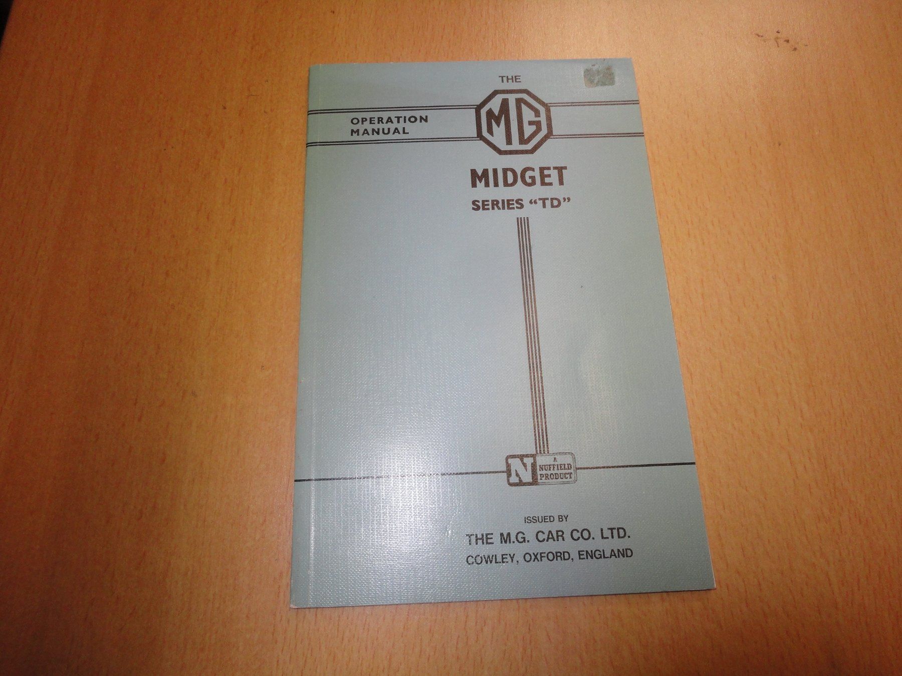Livres: MG Series "TD" Manual – Neuf (Voir description) à Gelterkinden par Gimbo2 1