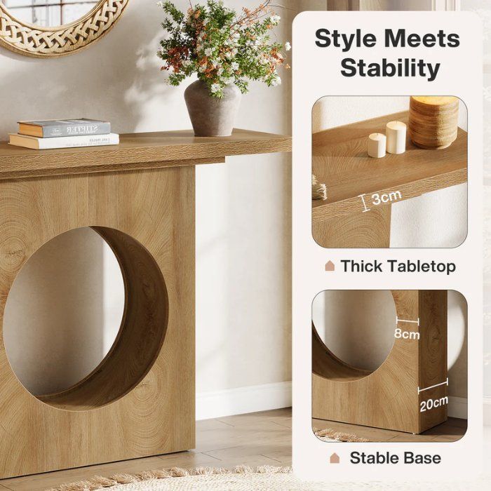 Tavoli: Konsolentisch 105cm Modern Rund Design – Nuovo e nell'imballaggio originale da Gretzenbach venduto da Genfi-Shop 6