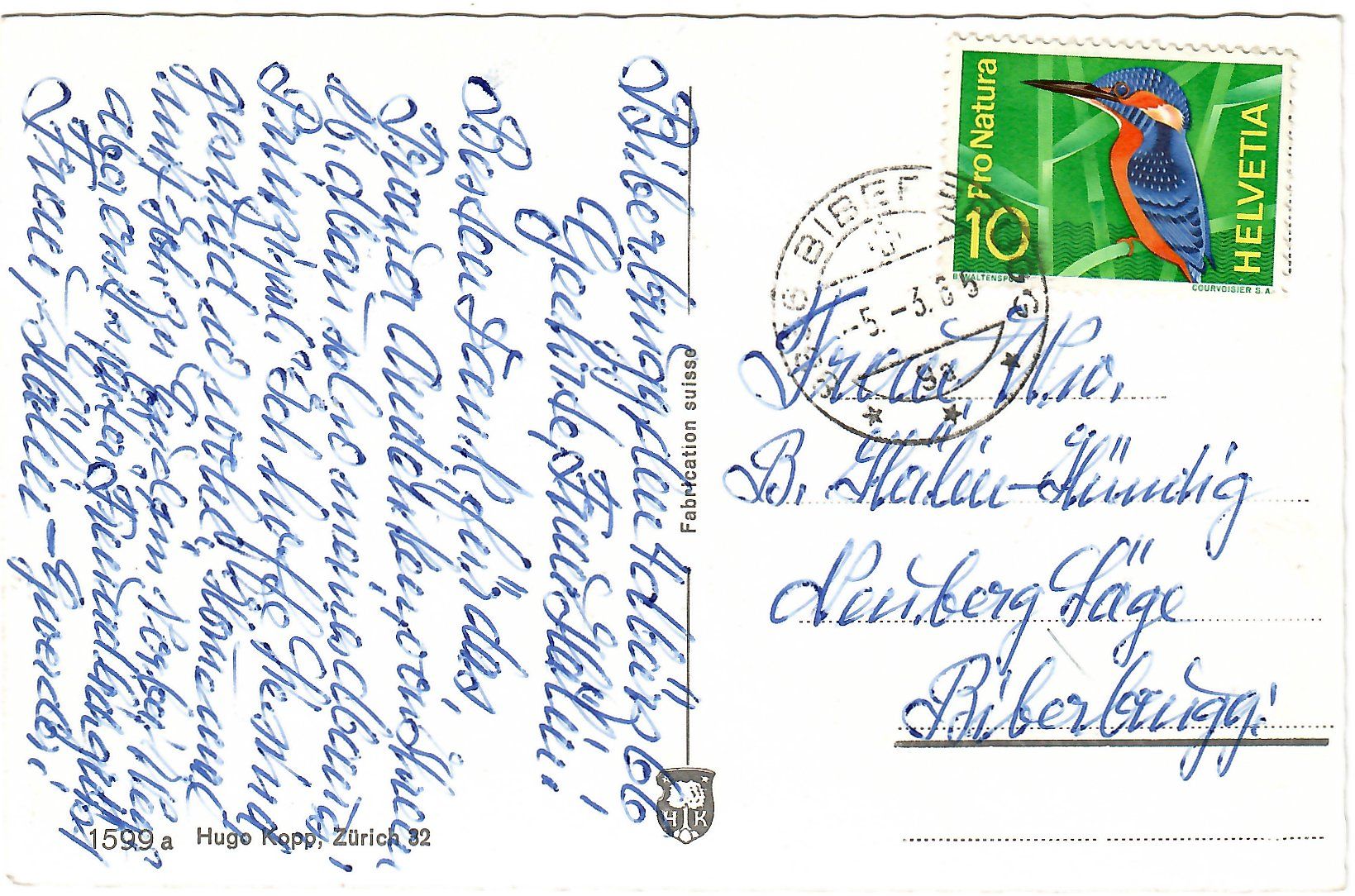 Ansichtskarten: Ansichtskarte   Biberbrugg  SZ – Gebraucht aus Kerns von etma3 1