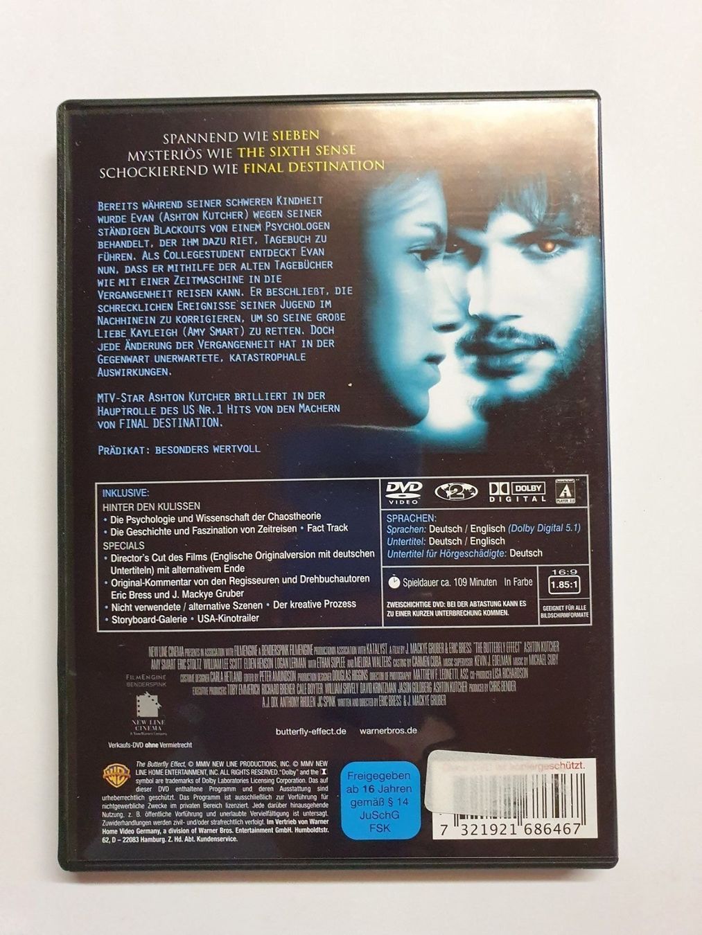 Tutti i DVDs: Butterfly Effect DVD – Usato da Oberdorf BL venduto da BaldenEagle 1