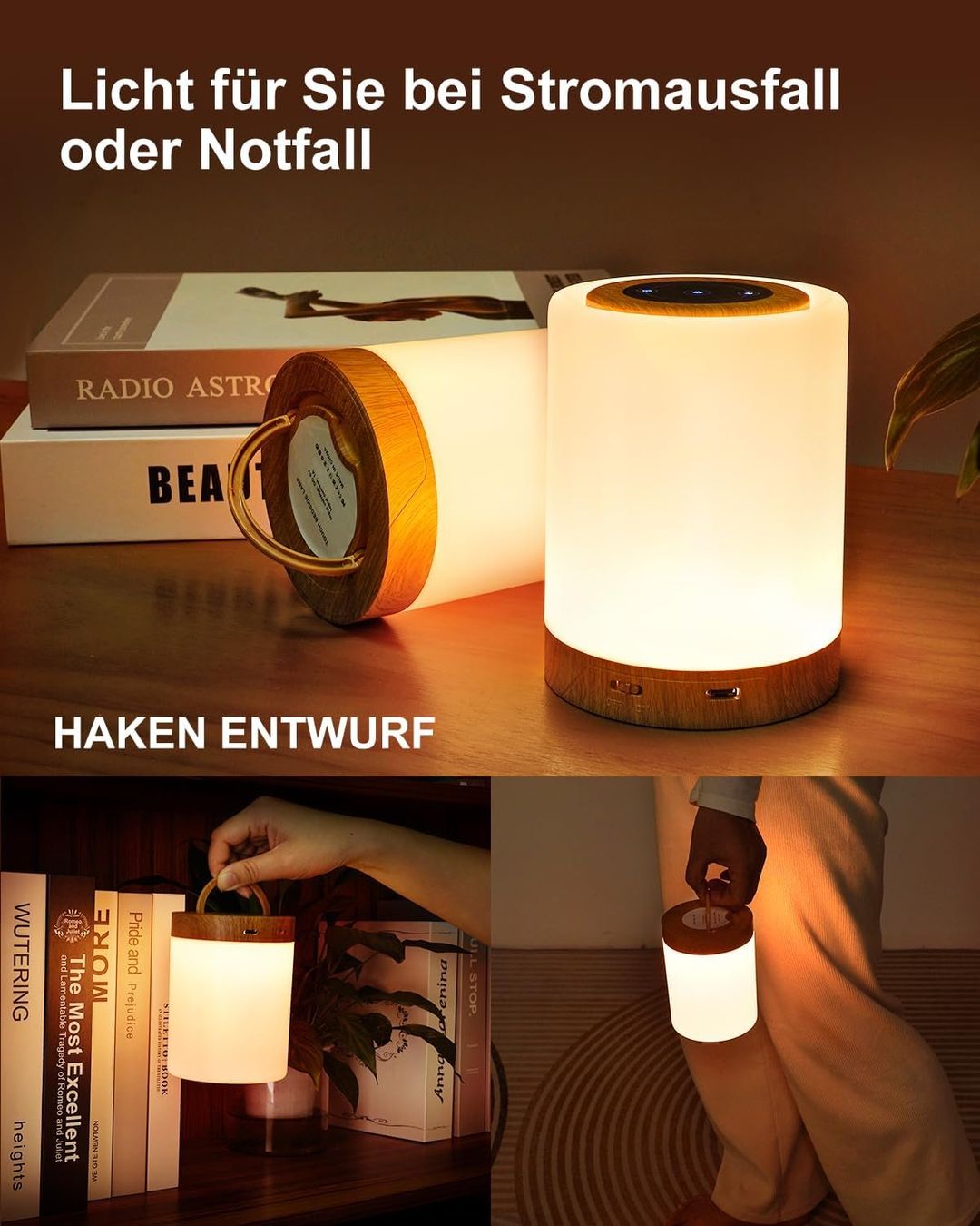 Lampade: 2er Set Nachttischlampe Touch Dimmbar – Nuovo e nell'imballaggio originale da Nuglar venduto da SaleRitter 3