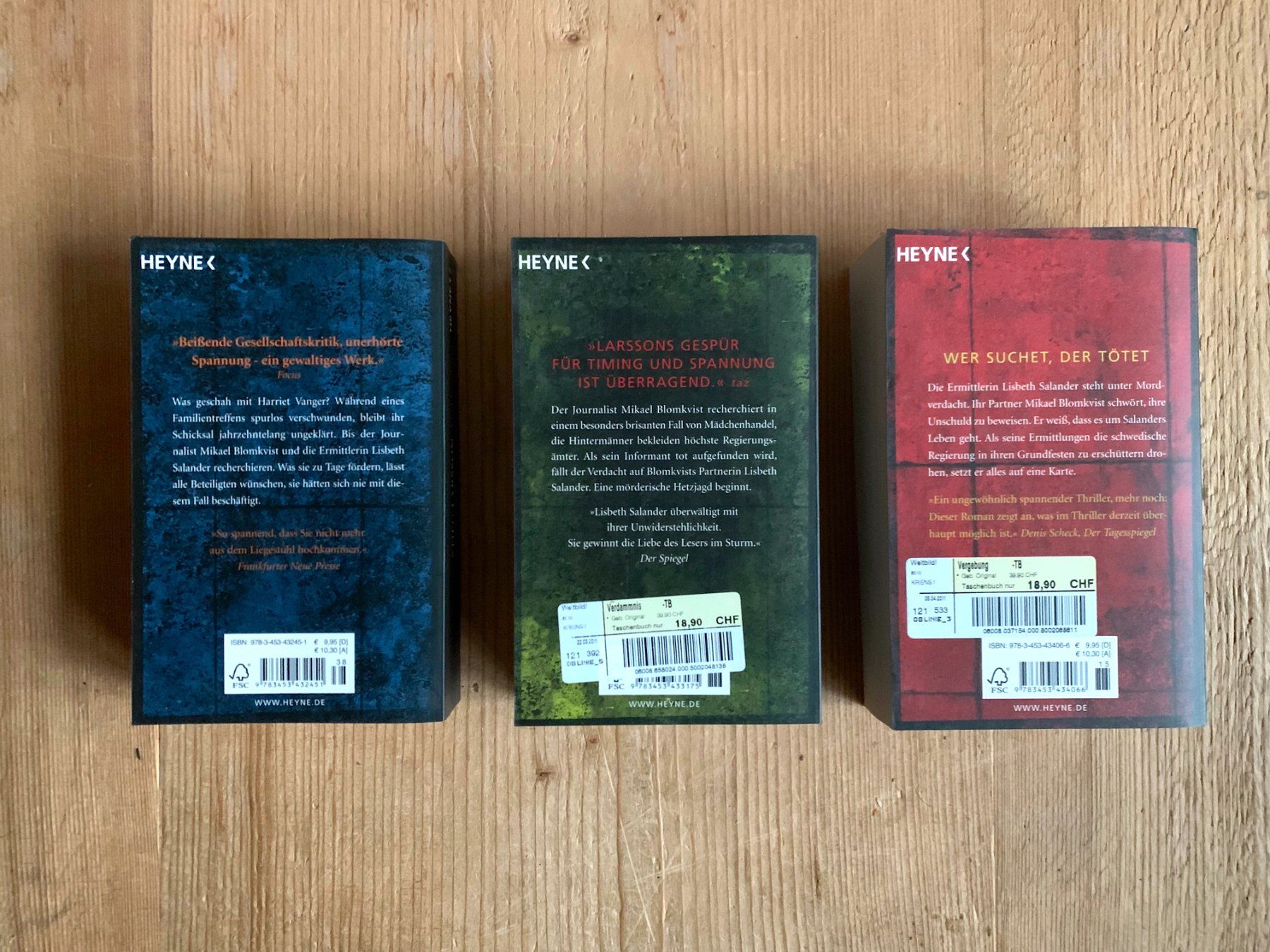 Libri: Die Millennium-Trilogie – Stieg Larsson – Nuovo (secondo la descrizione) da Giswil venduto da tschitschikow 1