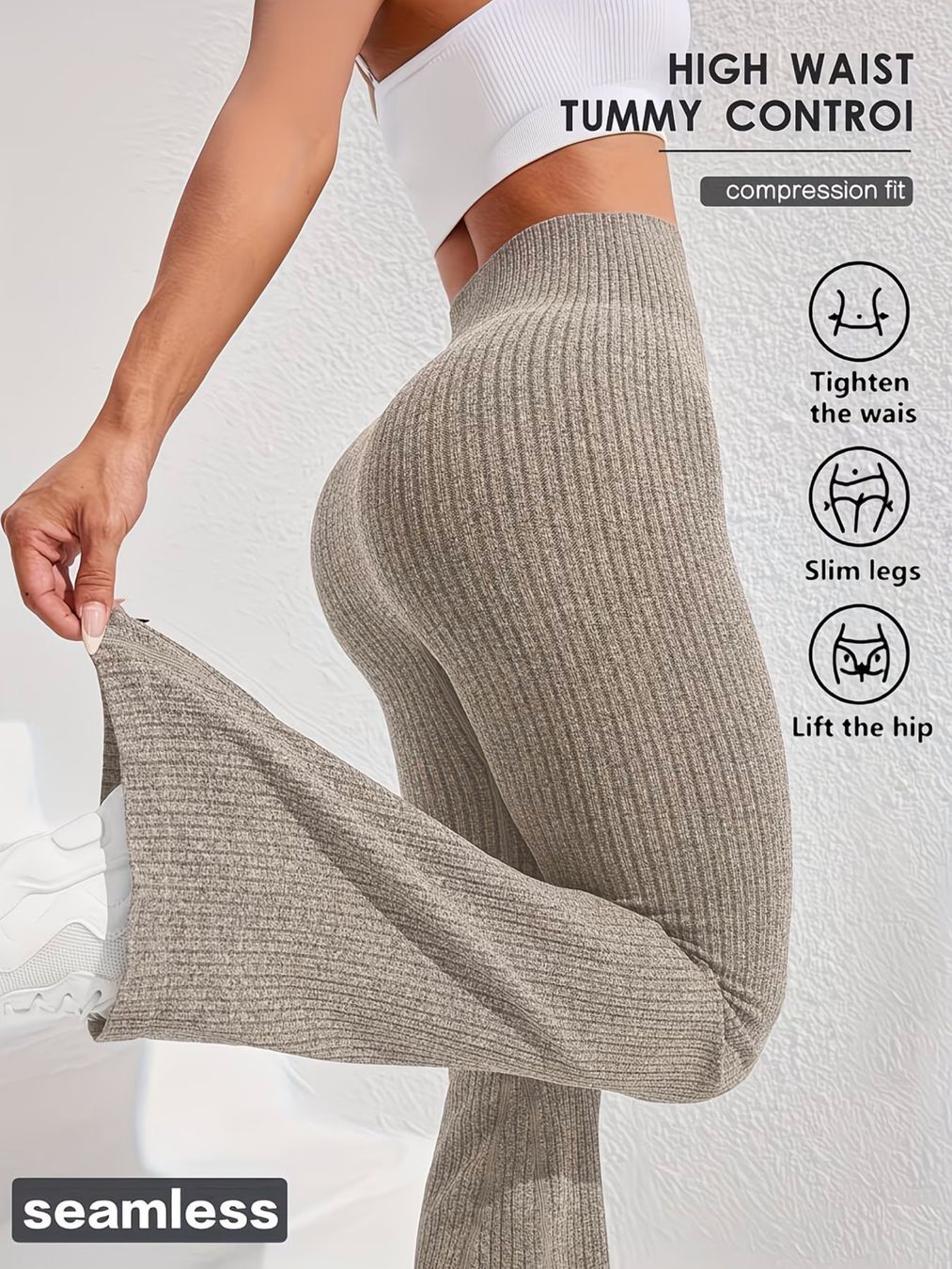 Leggings: Damen Seamless Flared Leggings – Nuovo e nell'imballaggio originale da Reinach BL venduto da Deinfashion 5