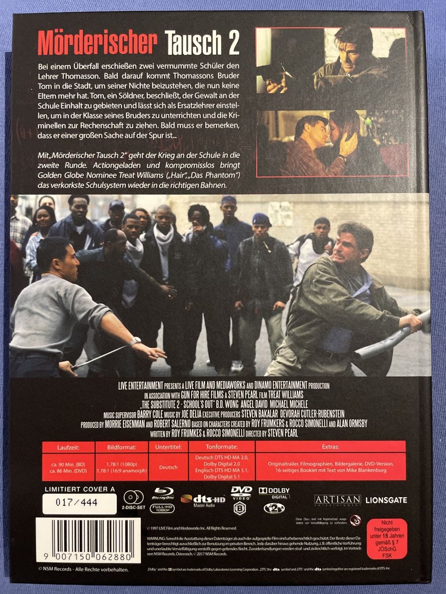 Tutti i DVDs: Mörderischer Tausch 2 (1998)  Mediabook – Usato da Waldenburg venduto da Gonzo8 1