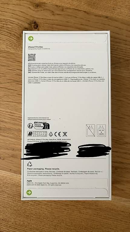 Telefoni cellulari / Smartphones: iPhone 17 Pro Max 256GB  – Usato da St. Margrethen SG venduto da rob_yyd7 1