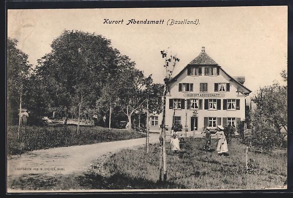 Cartes postales: Abendsmatt /Baselland, Kurhaus mit Garte – D'occasion à Berlin par bartko-reher
