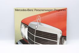 Mercedes Personenwagen Programm 1976 Prospekt