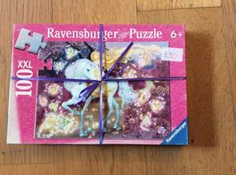 Puzzle 6+ / 100 XXL - mit Glitzer - Schimmel mit Prinzessin