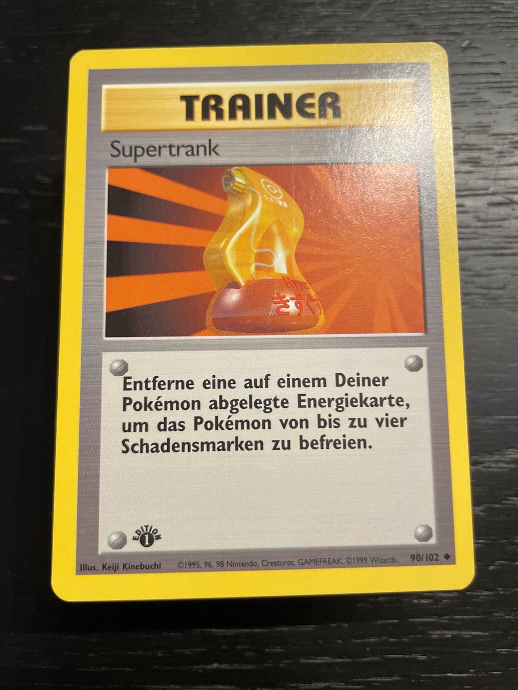 Pokémon Sammelbilder & Trading cards: Pokemon Supertrank 1. edition 90/102 trainer base – Gebraucht aus Hugelshofen von Suimosa
