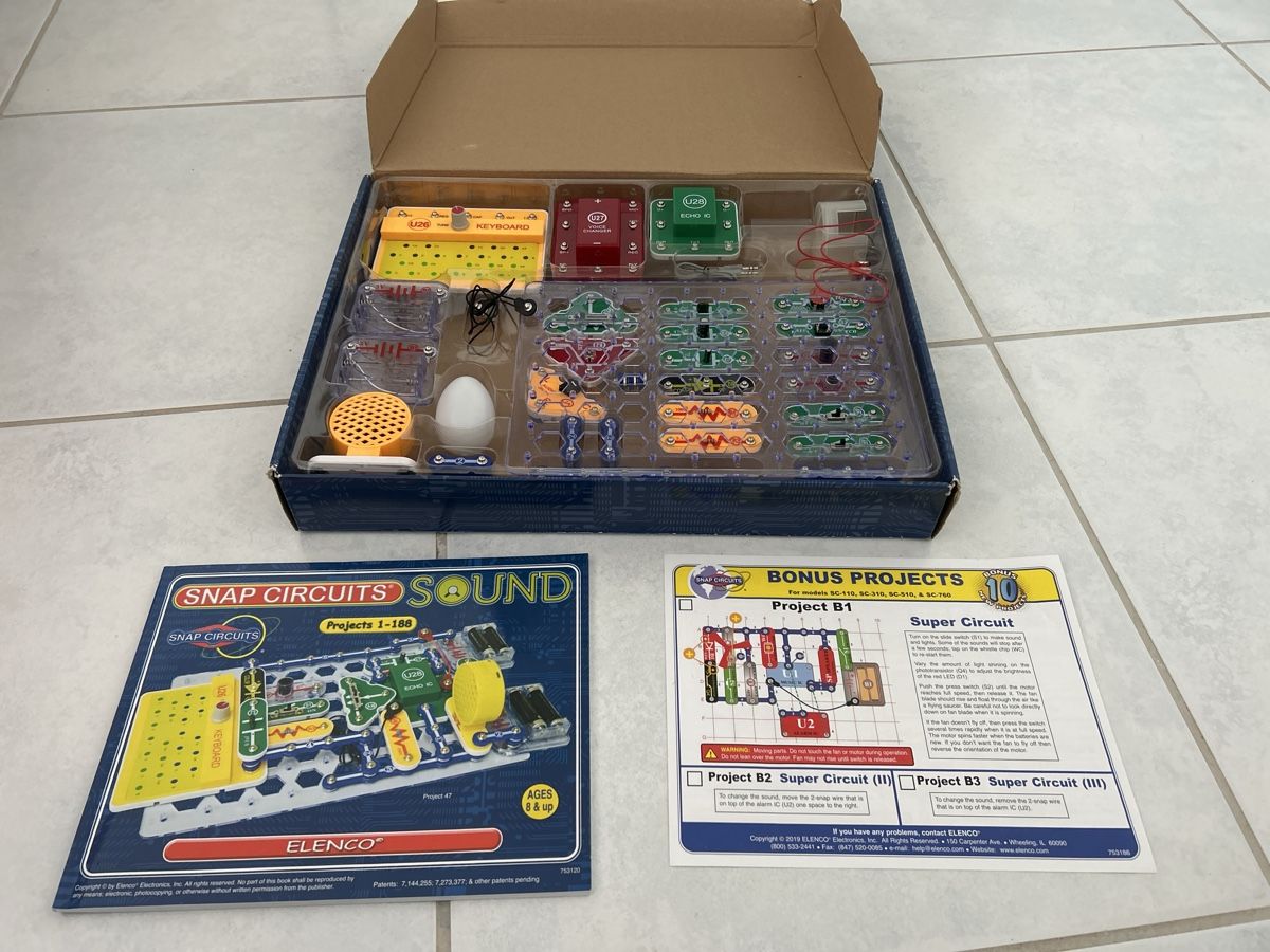 Kit bricolage: Elenco Snap Circuits Sound - Electronic Discovery Kit – Usato da Maur venduto da J1m.XX65 2