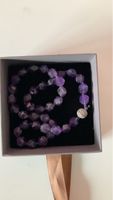 Amethyst Kette facettiert mit Verschluss neuwertig