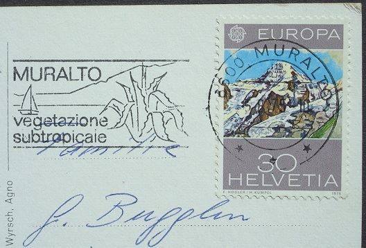 Cartoline postali: MOSCIA-ASCONA Flugaufnahme – Usato da Jona venduto da philajona 1