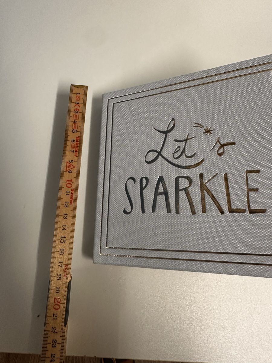 Tutte le decorazioni: Geschenkbox mit Gold Konfetti, "Let's Sparkle", Neu! – Nuovo (secondo la descrizione) da Oberurnen venduto da jasmin2fel 1
