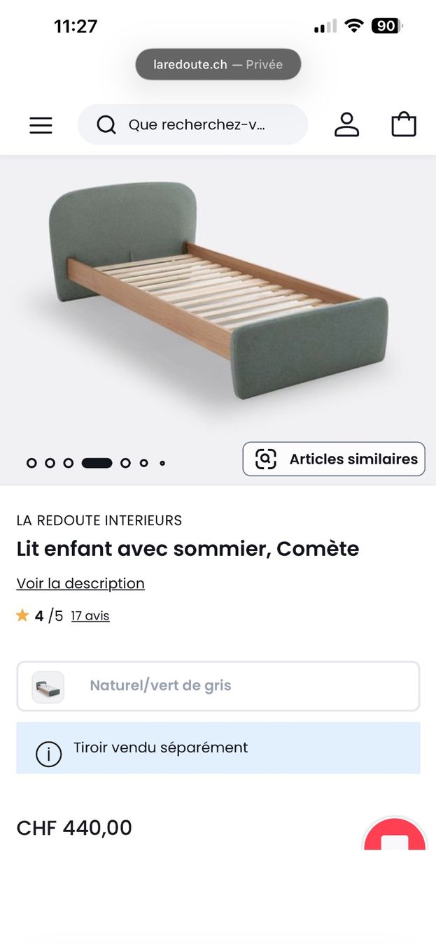 La Redoute Lits: Lit enfant 90x190 – D'occasion à Thierrens par bed_qf79 5