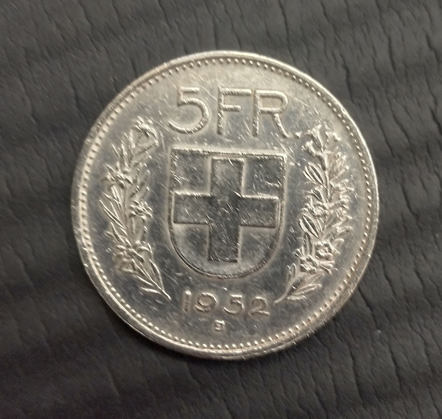 Tutti le monete: Fünfliber silber Jg. 1952 – Usato da Thun venduto da Rusch06